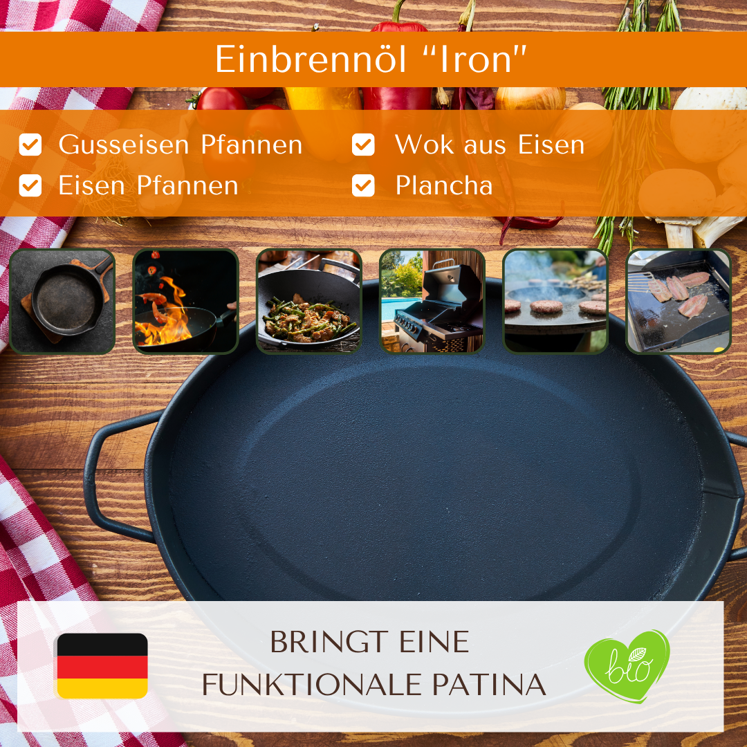 HeliaCARE® BIO-Einbrenn-Öl "Iron"