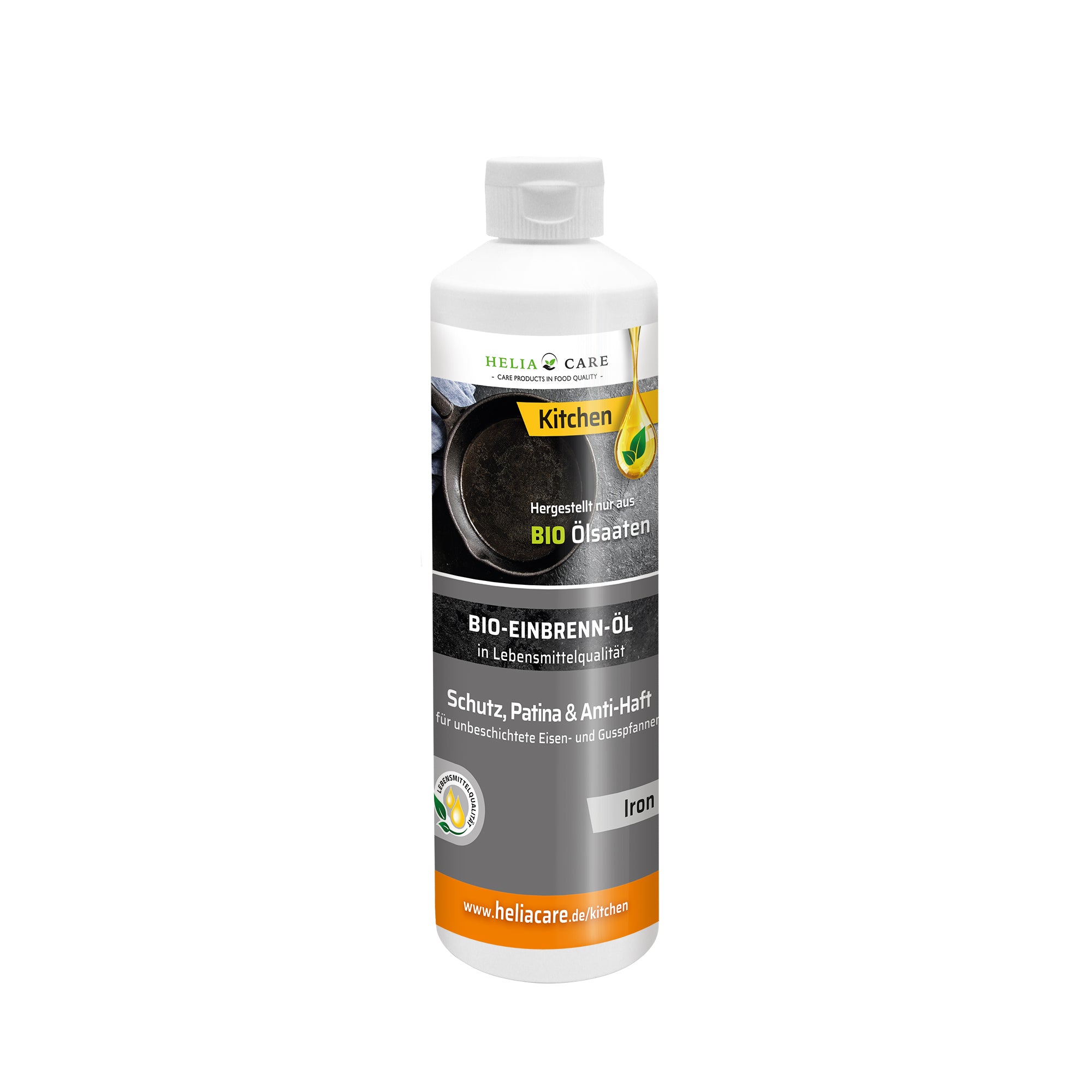 HeliaCARE® BIO-Einbrenn-Öl "Iron" - 500 ml